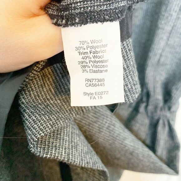 J. Crew Grey Black Sleeveless Button Down with Pockets Tie Waist Dress S Small - Picture 6 of 10